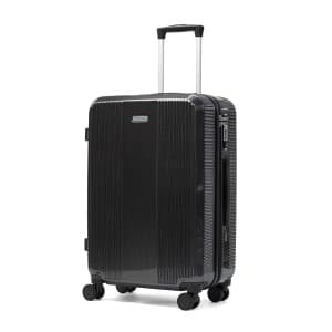 【美品】ワールドトラベラー【ボトムベイ 53L スーツケース】　ブラック World Traveler ワールドトラベラー ボトムベイ スーツケース 53L