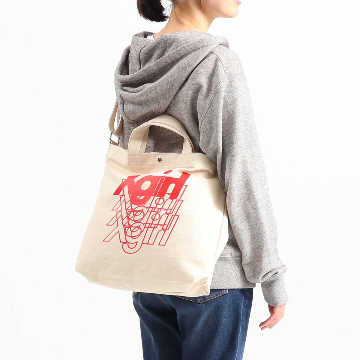 X-girl エックスガール SPECTRUM 2WAY TOTE BAG トートバッグ 05194017 