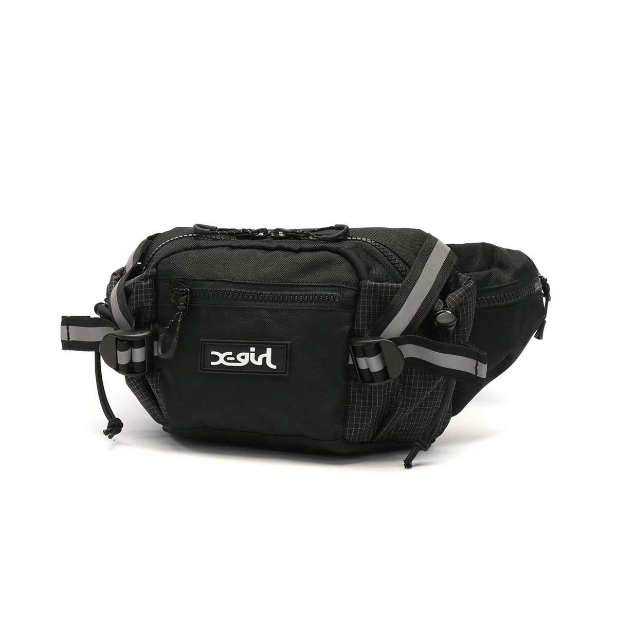 X-girl エックスガール RUBBER BOX LOGO HIP BAG ウエストバッグ