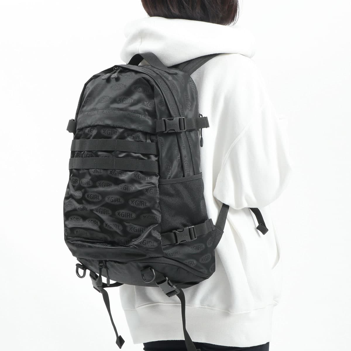 X-girl エックスガール OVAL LOGO ADVENTURE BACKPACK リュックサック