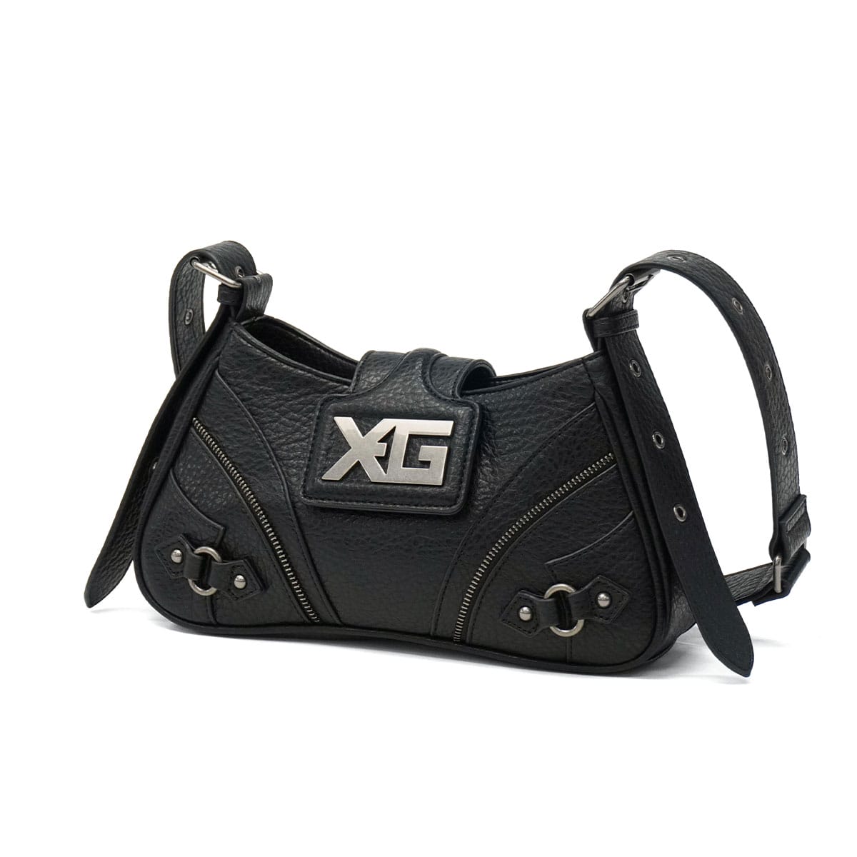 X-girl エックスガール XG EMBLEM BUCKLE PANELED SHOULDER BAG