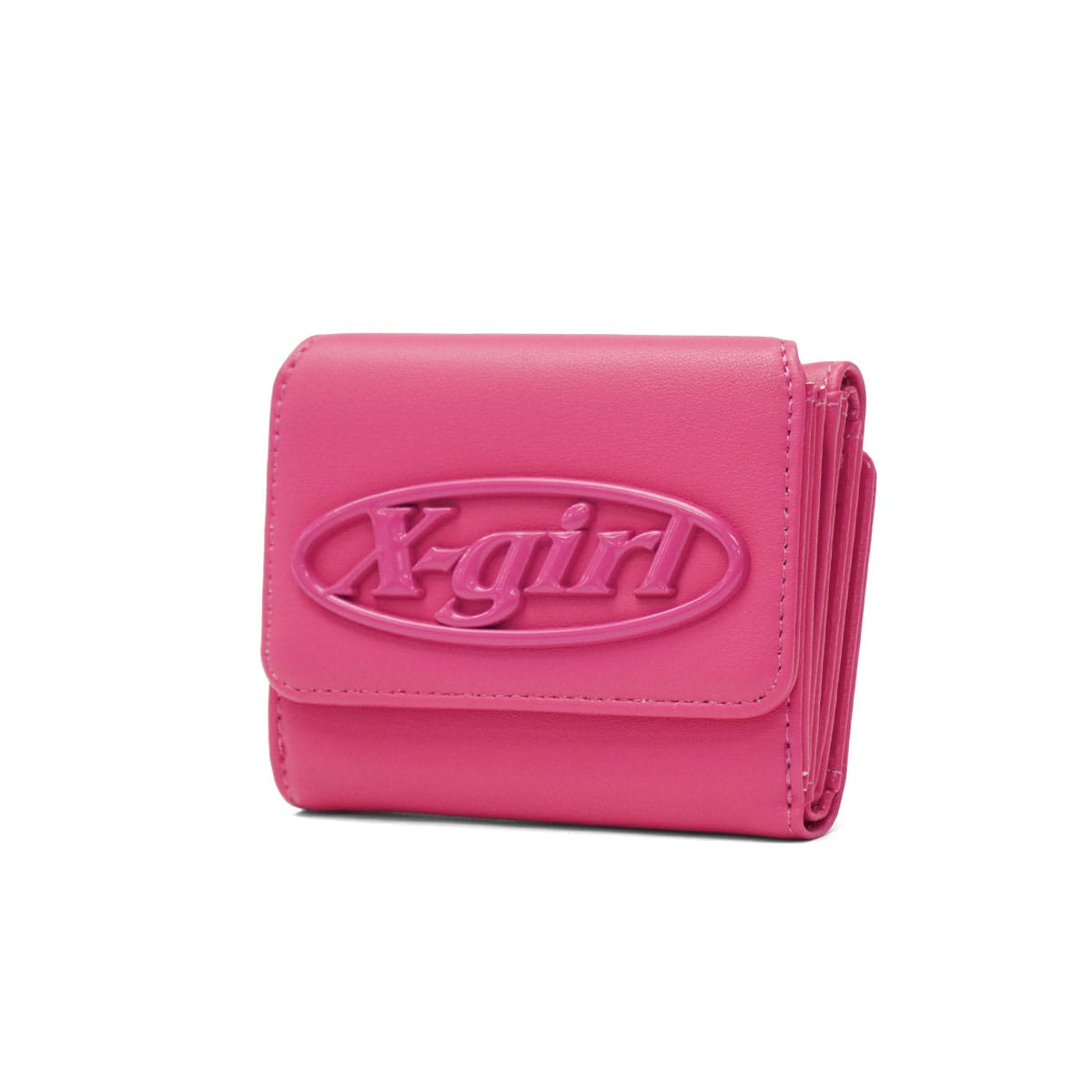 X-girl エックスガール TONAL OVAL LOGO BUCKLE FAUX LEATHER MINI