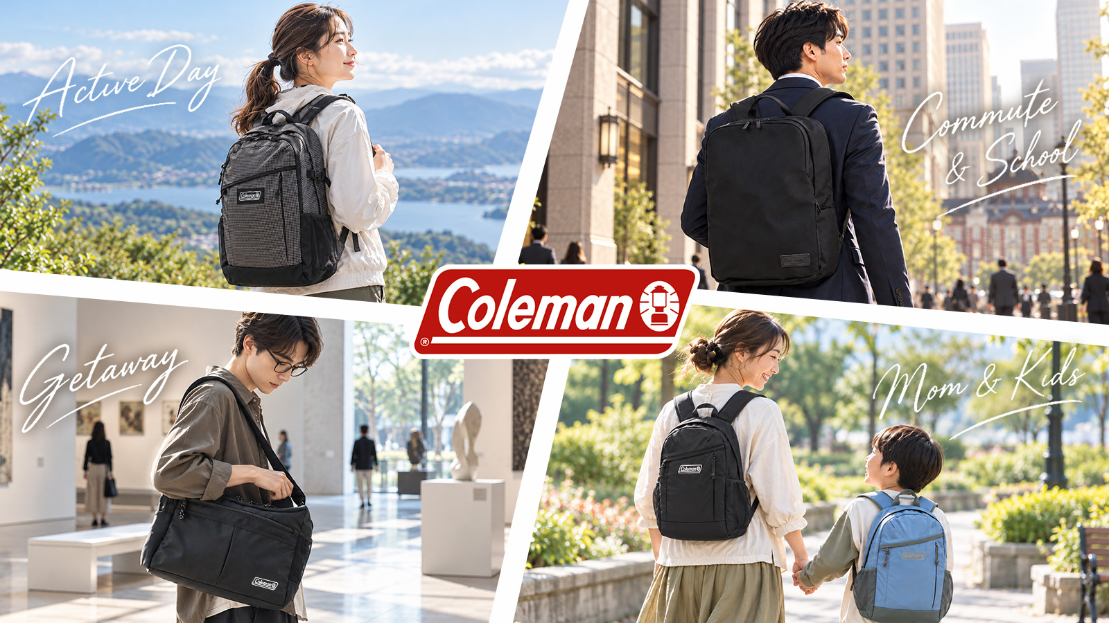 シーンで選ぶ、Colemanのバッグ