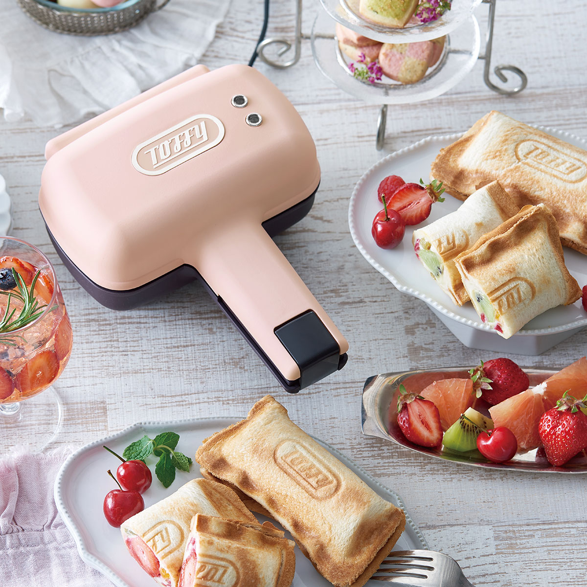 【正規品1年保証】 Toffy ホットサンドメーカー 電気 ハーフホットサンドメーカー トフィー 耳まで 小さめ コンパクト 一人暮らし 家電 キッチン ラドンナ LADONNA K-HS3