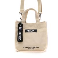 MILKFED. ミルクフェド EMBROIDERED BAR MINI SHOULDER W/STRAP 2WAYショルダーバッグ 03194072