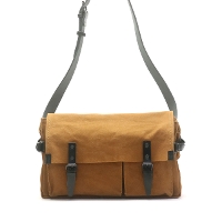 BAGGY PORT バギーポート 6号帆布×BLACK ボディバッグ GRN-032