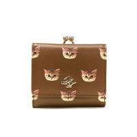 PAUL＆JOE ACCESSOIRES ポールアンドジョー アクセソワ ヌネット合皮総柄 三つ折り財布 PJA-W312