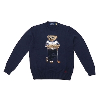 POLO RALPH LAUREN |t[ POLO GOLF/RLX GOLF LONG SLEEVE BEAR SWEATER Y StEFA