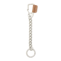 hobo ホーボー CARABINER CHAIN KEY RING MATTE BRASS with SHRINK COW LEATHER HB-A4502