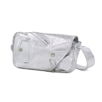 beautiful people r[eBts[v riders flap shoulder bag silver V_[obO 611974