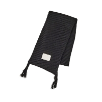 MILKFED. ~NtFh LOGO PATCH RIB SCARF }t[ 103244054005