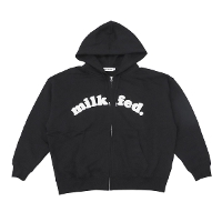 MILKFED. ~NtFh ARCH COOPER LOGO ZIP UP HOODIE p[J[ 103253012001