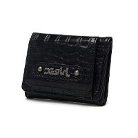 X-girl �G�b�N�X�K�[�� MILLS LOGO FAUX CROCO MINI WALLET �O�܂���z 105254054018
