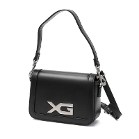 X-girl �G�b�N�X�K�[�� XG EMBLEM BUCKLE 2WAY FAUX LEATHER BAG �V�����_�[�o�b�O 105254053003