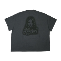 X-girl �G�b�N�X�K�[�� SPRAY FACE S/S BIG TEE DRESS T�V���c 105262041011