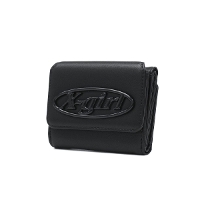 X-girl �G�b�N�X�K�[�� TONAL OVAL LOGO BUCKLE FAUX LEATHER MINI WALLET ���z 105262054004