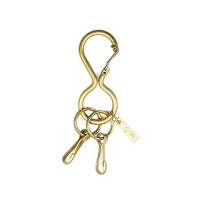 CIE �V�[ BRASS KEY FOB TWINS TYPE �L�[�z���_�[ 092306