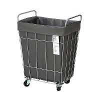 BRID �u���b�h WIRE ARTS & PRO.laundry SQUARE BASKET WITH CASTER 45L �����h���[�o�X�P�b�g 003073