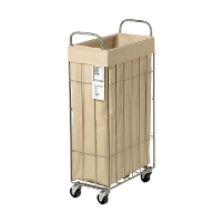 BRID �u���b�h  WIRE ARTS & PRO.FOLDING laundry SQUARE BASKET WITH CASTER 40L �����h���[�o�X�P�b�g 003307