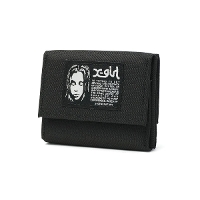 X-girl �G�b�N�X�K�[�� FACE LABEL SMART MINI WALLET ���z 105263054012