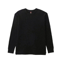 Hanes �w�C���Y Thermal Top �T�[�}���g�b�v �N���[�l�b�N�����O�X���[�u T�V���c HM4-E201