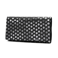 所作 長財布 SHOSA ショサ 財布 ロング ロングウォレット Polka dot LONG WALLET ポルカ ドット 水玉 革 本革 レザー 折りたたみ 薄い ゴールド シルバー 箔 SHO-LON-C