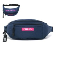 ~NtFh EGXgobO MILKFED. TOP LOGO FANNY PACK gbvSt@j[pbN {fBobO fB[X ΂߂ y fB[X 03181050